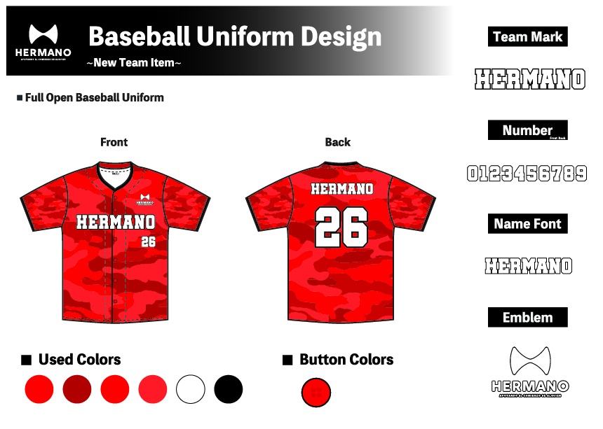 BASEBALL DESIGN 05 RED CAMO