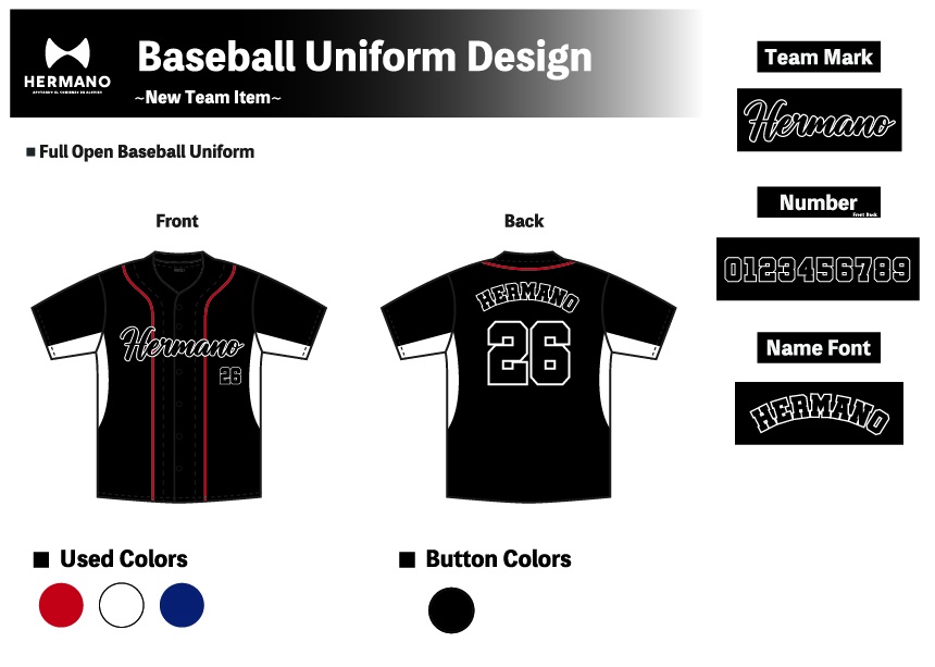 BASEBALL DESIGN 08 BLACK