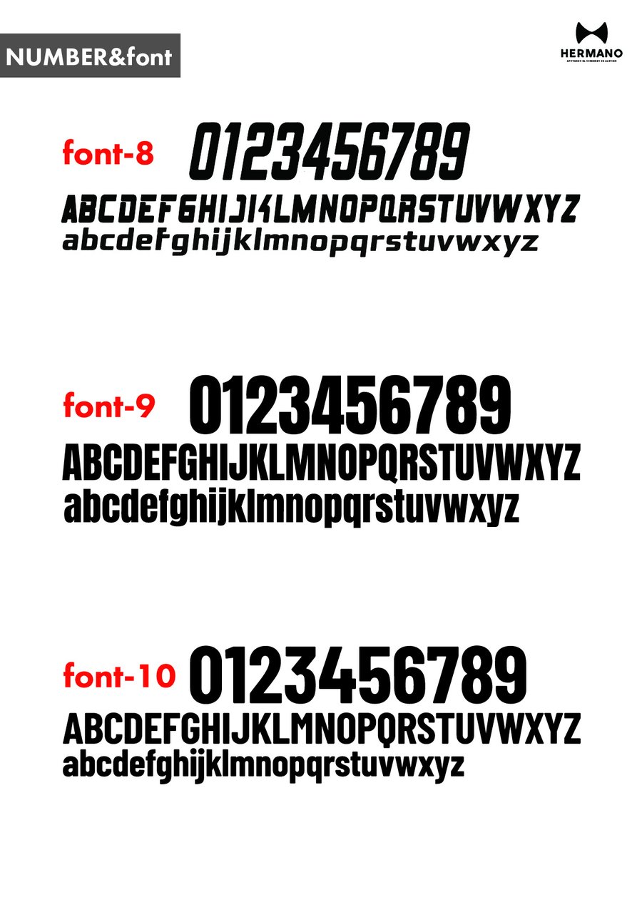 NUMBER AND FONT 3