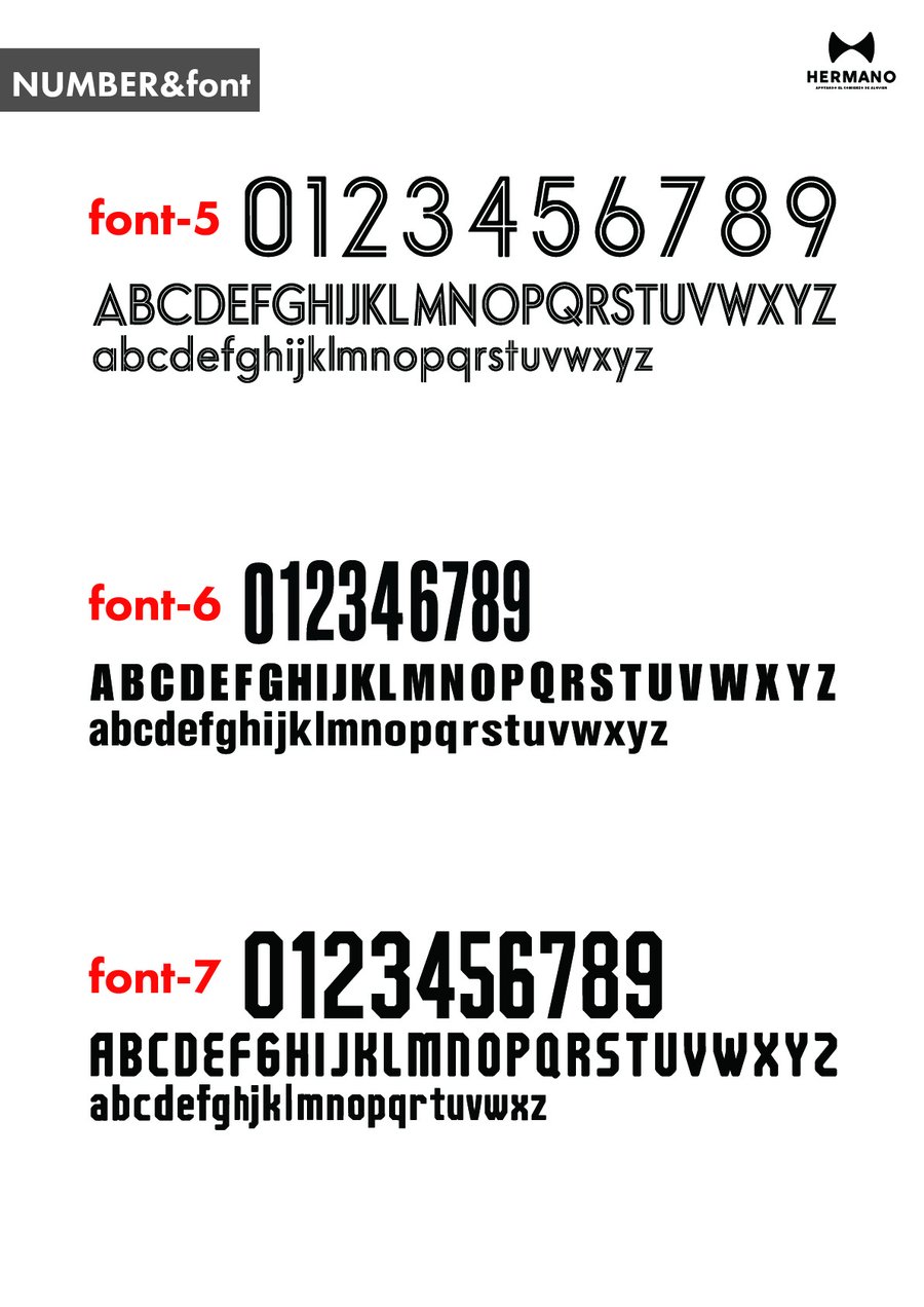 NUMBER AND FONT 2