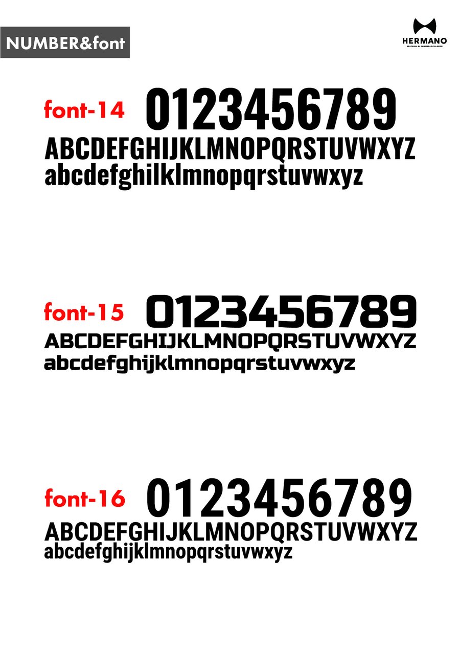 NUMBER AND FONT 5