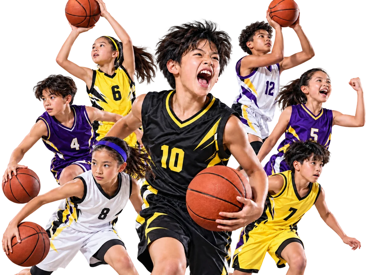 ミニバスの選手たち